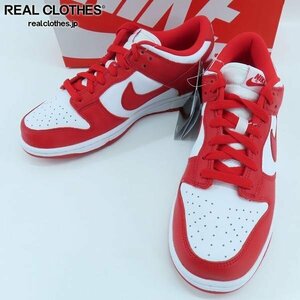 【未使用】NIKE/ナイキ DUNK LOW UNIVERSITY RED/ダンクロー ユニバーシティレッド CU1727-100/26 /080