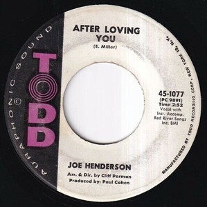 Joe Henderson - Big Love / After Loving You (B) SF-K629