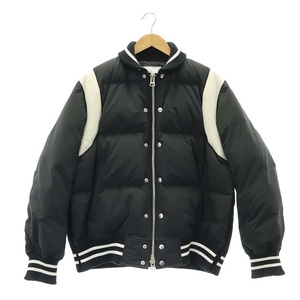 サカイ sacai 23AW Padded Blouson 中綿 ジャケット ブルゾン ジップアップ アウター 切替 レザー 1 黒 ブラック /HS ■OS ■AD メンズ