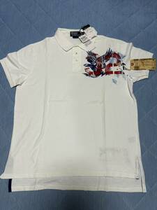 超レア Polo by Ralph Lauren ポロ ラルフローレン S/S ポロシャツ LL プリント 旧タグ ダブルアールエル RRL 新品未使用 デッドストック 