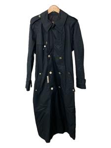 YUKI HASHIMOTO◆21AW/CONSTRUCTOR TRENCH COAT/46/コットン/BLK/無地/212-01-0401