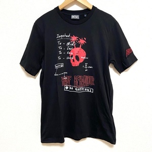 #snc ディーゼル DIESEL Tシャツ S 黒 ドクロ 半袖 メンズ [811564]