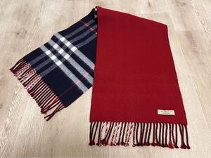 BURBERRY　バーバリー　マフラー　カシミア100％　リバーシブル　送料無料!!!