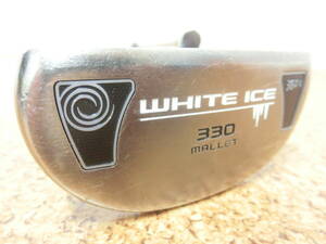 ♪ODYSSEY オデッセイ WHITE ICE 330 MALLET 360G ホワイトアイス マレット パター 32インチ 純正スチールシャフト 中古品♪T1852