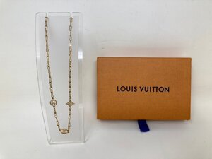 ◆LOUISVUITTON ルイヴィトン ネックレス コリエフォーエバーヤング M69622 LVロゴ ゴールドカラー 箱・保管袋付き 中古◆9944★