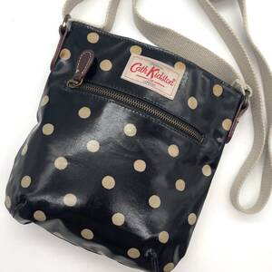 １円〜 ◇入手困難品◇ cath kidston エナメル ショルダーバッグ 斜めかけ ポシェット メンズ レディース ユニセックス ドット ロゴ