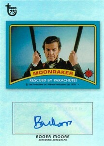 2013 TOPPS社 75周年記念 007 ムーンレイカー ロジャー・ムーア直筆サインカード (故人)