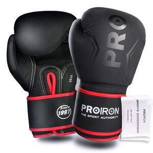 Ａ/PROIRON ボクシンググローブ 14オンス パンチングボクシング用グローブ 厚く耐久性があり、快適 boxing gloves メンテナンスバッグ付き