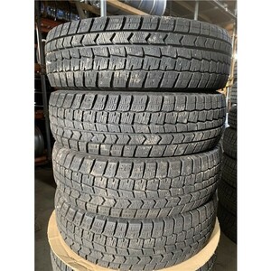 ★送料無料★ 175/65R15 2022年製 8分山 ダンロップ WINTERMAXX WM02 4本/中古スタッドレスタイヤ(冬タイヤ) ヴィッツ N8294_C1