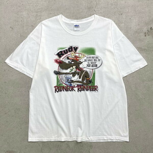 00年代 Rudy The REDNECK REINDEER キャラクター プリントTシャツ メンズXL