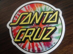 ◆新品U.S.限定サンタクルーズ【Santa Cruz】本物Tie-Dyeステッカー限定品◆