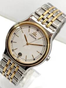 【 電池交換済! 】SEIKO CREDOR/ セイコー クレドール K18/SS! メンズ！ クオーツ！ 9572-6000