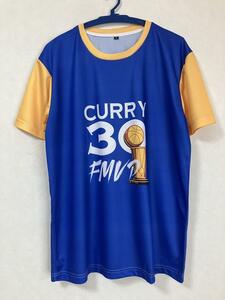 ★未使用品 NBA CURRY ＃30 ステフィン・カリー WARRIORS シャツ ユニフォーム ゲームシャツ　Tシャツ ウォリアーズ　美品　新品 速乾