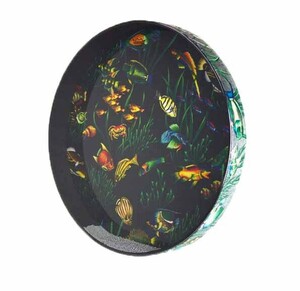 オーシャンドラム　魚柄　ET-0222-10　レモワールドパーカッション　REMO Ocean Drum 魚柄　ET022210