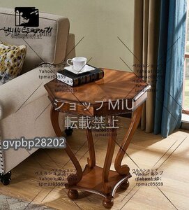 木制 アンティーク調デザイン 電話台 テーブル 花台リビング 玄関テーブル サイドテーブル