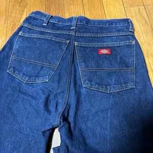 美品Dickies デッキーズインチサイズデニムパンツヴィンテージジーパン古着メンズコットンアメリカワークパンツ 