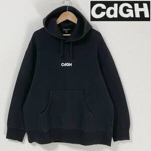 AD2021 COMME des GARCONS HOMME CDGH ロゴ スウェット パーカー ブラック 黒 Mサイズ コムデギャルソンオム フーディー archive 4090459