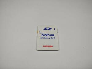 512MB　メガバイト　TOSHIBA　SDカード　メモリーカード