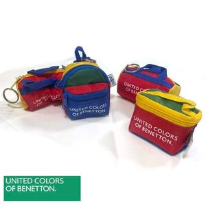 BENETTON/ベネトン ミニバッグ キーホルダー 4個セット チャーム UNITED COLORS OF BENETTON. 鞄