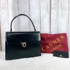 LAUNER LONDON  ロウナーロンドン　バッグ　ハンドバッグ　ブラック