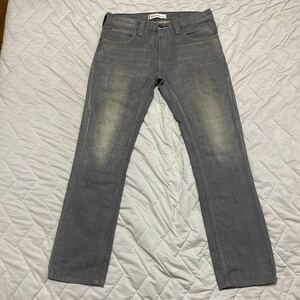 7C LEVIS リーバイス EU513-0008 デニム ジーンズ ジーパン パンツ 34 SKINNY スキニー LEG グレー 格安