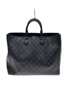 LOUIS VUITTON◆グラン・サック_モノグラム・エクリプス_BLK/PVC/BLK/総柄