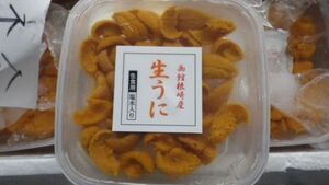 〔高級品〕北海道加工の塩水バフンウニ200ｇ（100ｇ×2）〔Ｂ〕北港直販☆うに・雲丹〔着日指定に対応できない場合有〕〔代引き不可〕