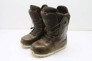 61MS☆BURTON ION LETHER ASIAN FIT REDWING バートン レッドウィング アジアンフィット スノーボードブーツ 29cm ブラウン 中古