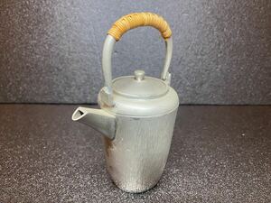 【清課堂造】ちろり 刻印あり 錫器 酒器 茶道具 湯沸 急須