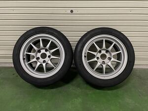 ゼロファイター ラバウル 15インチ 7J+35 PCD114.3 5h 205/50R15 アルミホイール 軽量 シルバー セット シビック EK9 RPF1 直接引き取り可