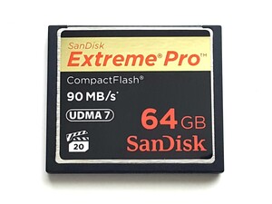 【2枚限り】☆美品☆ CFカード 64GB サンディスク エクストリームプロ SanDisk Extreme Pro コンパクトフラッシュ CompactFlash Card 