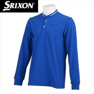 ☆新品未使用☆SRIXON バックプリント 長袖シャツ☆ブルー☆XLサイズ 肩幅44㎝ 身幅56㎝ 着丈74㎝ 袖丈64㎝☆松山英樹プロ使用 スリクソン