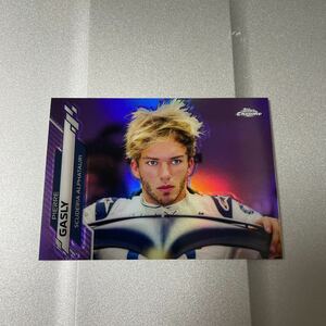 2020 TOPPS CHROME FORMULA1 PIERRE GASLY purple refractor 399枚限定！ ハミルトン　F1 /399 リフレクター