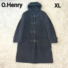 O.Henry XL相当 ヘリンボーン ウール ダッフルコート 水牛トグル