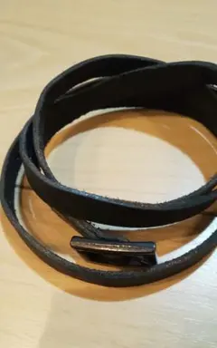 未使用 SHAREEF REATHER BRACELET ブラック