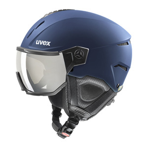 24UVEX instinct visor ネイビー　59-61ｃｍ　レンズカラー：ライトミラーシルバー（S2）眼鏡使用可能 定価￥49500