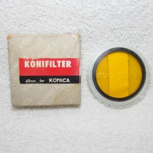 コニカ Konica 48mm フィルター Y2 箱・ケース付（中古動作品）