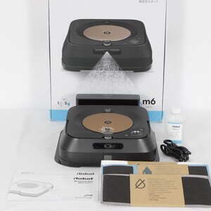 【1円～】iRobot ブラーバ ジェット m6 ブラック 床拭きロボット掃除機 m613260 アイロボット Braava 本体 ジャンク品