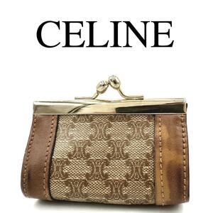 CELINE セリーヌ コインケース 小物入れ マカダム がま口 PVC