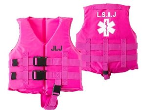 【川遊び/海水浴/マリンスポーツ】KIDS フローティング ベスト PINK/Mサイズ 新品