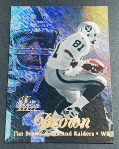 1998 Fleer Flair Showcase Tim Brown Row 1 Raiders NFL ティムブラウン　レイダース　カード