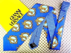 ♪2304S♪新品【豹 ヒョウ 動物 額縁 柄】ヴェルサーチ【GIANNI VERSACE】ネクタイ