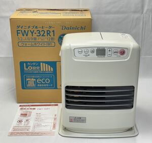 AZ-111 DAINICHI ダイニチ 石油ファンヒーター ブルーヒーター FWY-32R21 ウォームホワイト 箱 取説 動作品 21年製 美品 ストーブ ヒーター