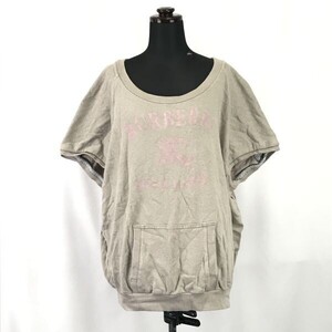 Made in Japan/三陽商会★バーバリー ブルーレーベル★半袖カットソー/薄手トレーナー/Tシャツ【38/ベージュ】Tops/Shirts◆BH166