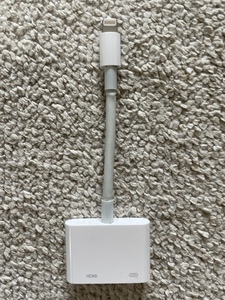 外箱なし　純正Apple （アップル）Lightning Digital AV Adapter to HDMI Port iPhone iPad MD826AM/A　初期不良対応