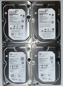 3.5inch SATA HDD 8TB 4台(Seagate ST8000AS0002)