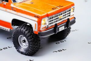 H-TECH　RC 1/10　 Traxxas TRX4 Blazer K10 and K5アルミ製　フロントバンパー【黒】　【1本】