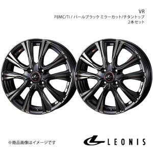 LEONIS/VR シャトル GK8/GK9/GP7/GP8 アルミホイール2本セット【17×6.5J 4-100 INSET50 PBMC/TI】0041243×2