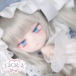 【ぐるぐる】DDH-29 SW肌 ドルフィードリーム MDD Dollfie Dream カスタムヘッド + 碁石アイ2種 パテ盛り ※小難あり