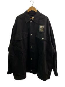 RAF SIMONS◆21AW/Oversized denim jacket/デニムジャケット/M/デニム/BLK/212-M723